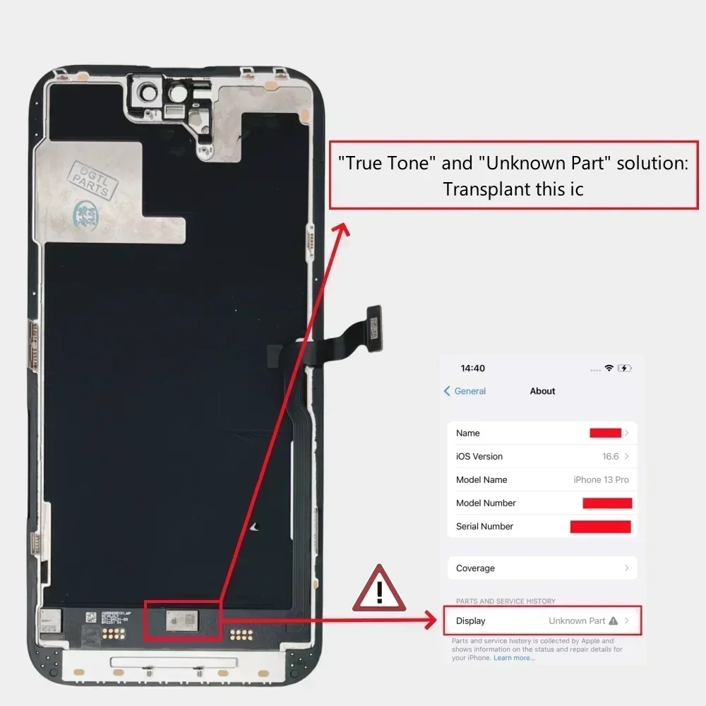 Official Original Screen Glass Replaced for iPhone X XS 11 Pro Max 12 mini, LCD Display Assembly, Tested, Glass Changed, AAA