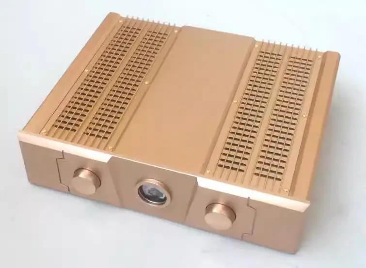 نك جميع الألومنيوم مكبر للصوت هيكل الصوت ، HiFi فئة علبة أمبير الطاقة ، DIY بها بنفسك صندوق ، FM300A الدائرة يمكن تركيبها ، BZ4412A