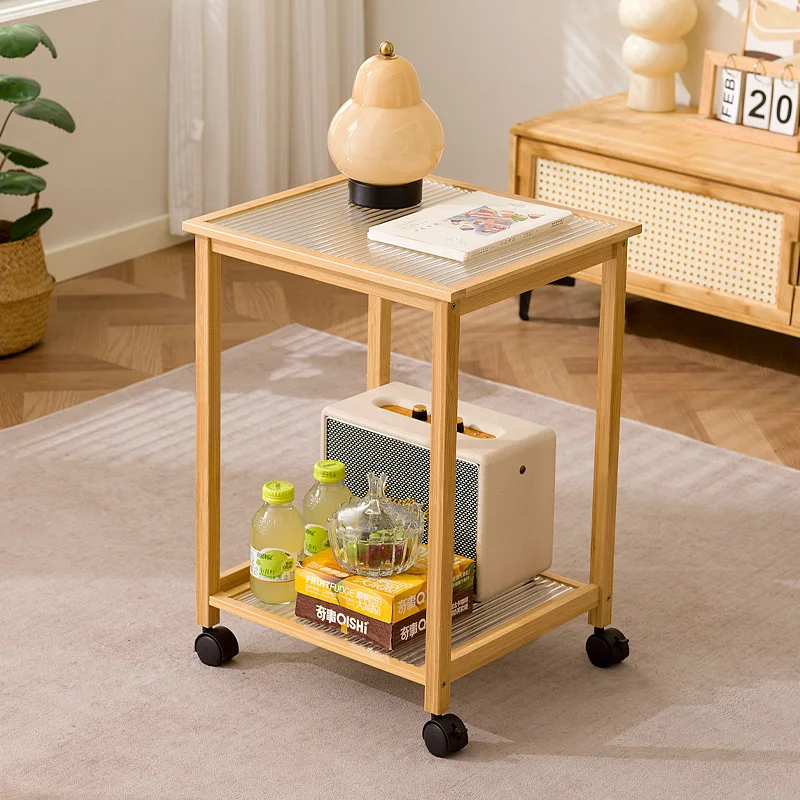Nanzhu tempered glass coffee table small coffee table office small apartment sofa side cabinet corner table