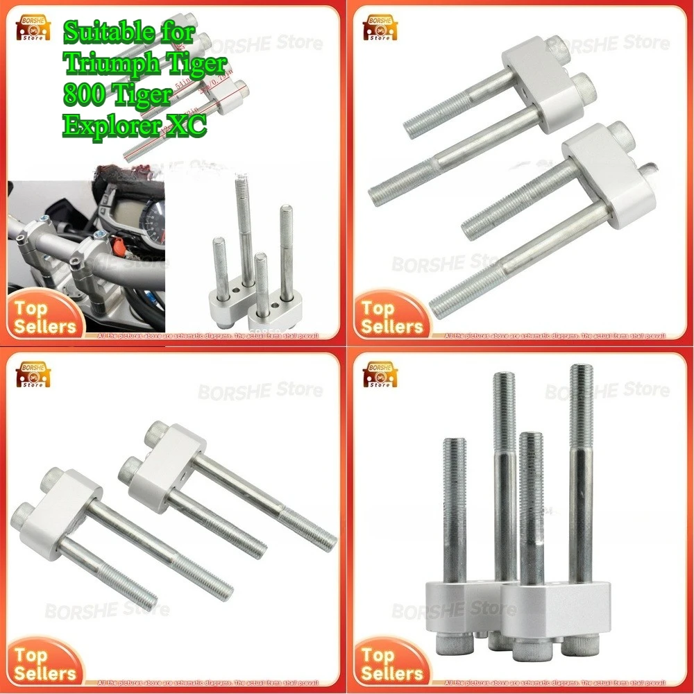 

2026 Motorcycle Handlebar Riser Kit Suitable for Triumph Tiger 800 Tiger Explorer XC Handlebar Height Adjustment Bracket for Off