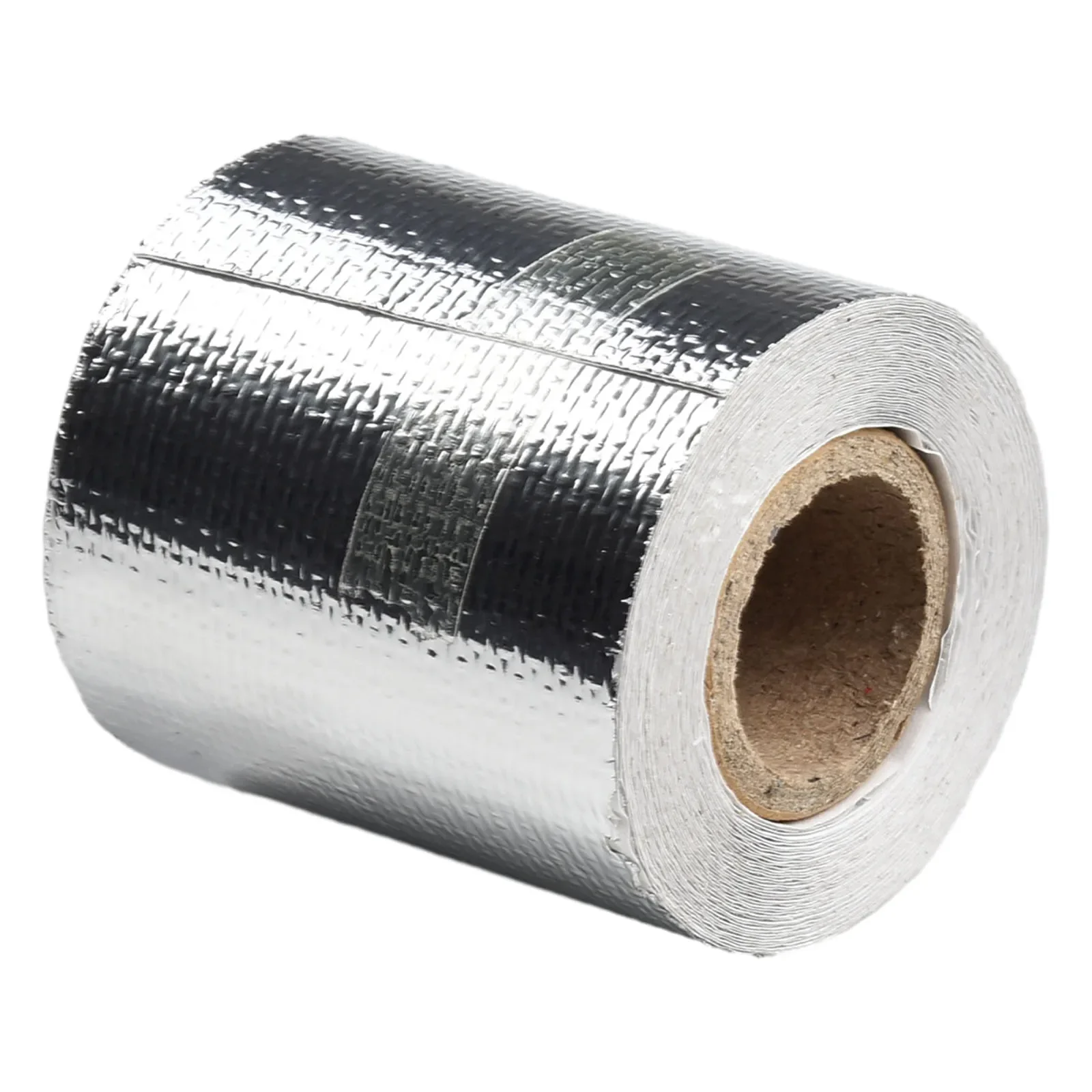 

5Mx5CM Exhaust Pipe Insulation Tape With 6pcs Zip Ties Sliver Tape Exhaust Manifolds Titanium- Heat Wrap Tape Thermo-heat Tape