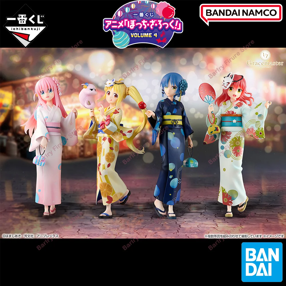 

BANDAI Ichiban Kuji Bocchi The Rock! VOLUME 4 Gotoh Hitori Ijichi Nijika Ryo Yamada аниме фигурка Коллекционная модель куклы подарки
