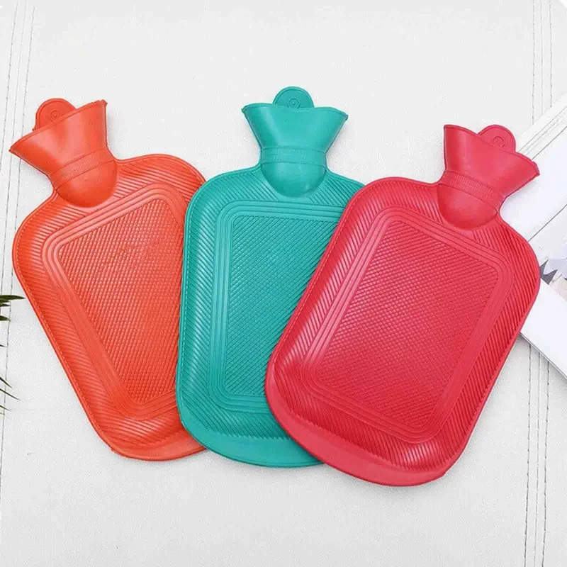 1PC 500ml Water Injection Rubber Hot Water Bottle Thick Bottle Winter Warm Water Bag Hand Feet Warmer