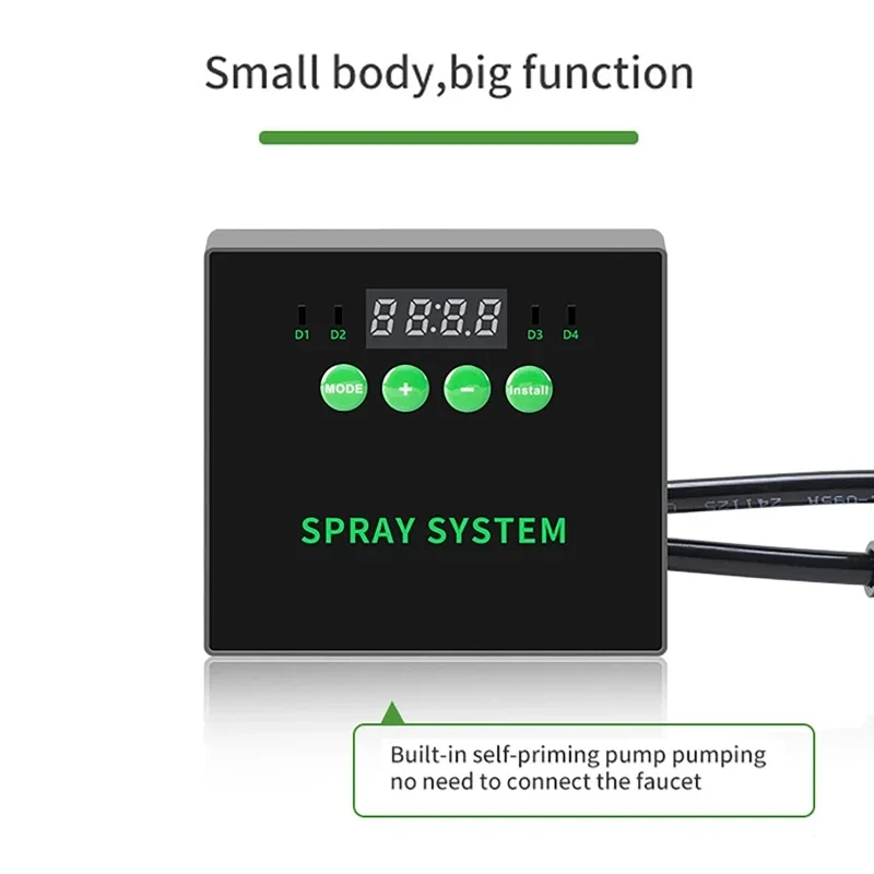 Water Plant Aquarium Rainforest Fish Tank Plant Timing Sprayer Reptile Humidification Intelligent Sprayer System Kit EU