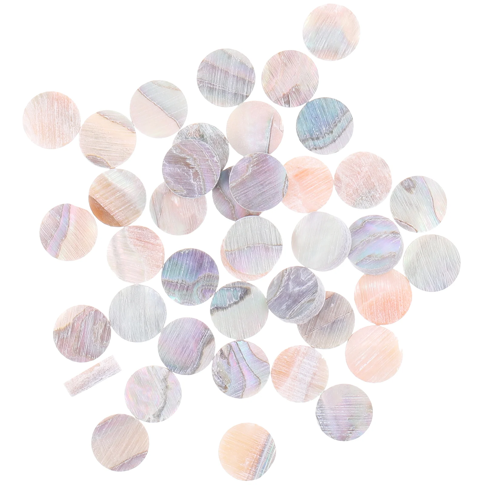 40 Pcs Natural Abalone Shell Guitar Side Dot Marker Dots Position Inlay Easy Install Lightweight Portable