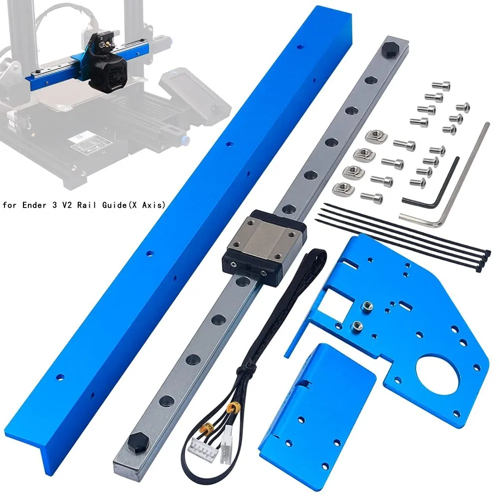 3D Printer Part High Precision Upgrade Ender-3 S1ProLinear Rail Kit Y-Axis X Axis Linear Guide Kit for Creality Ender-3 S1/Pro