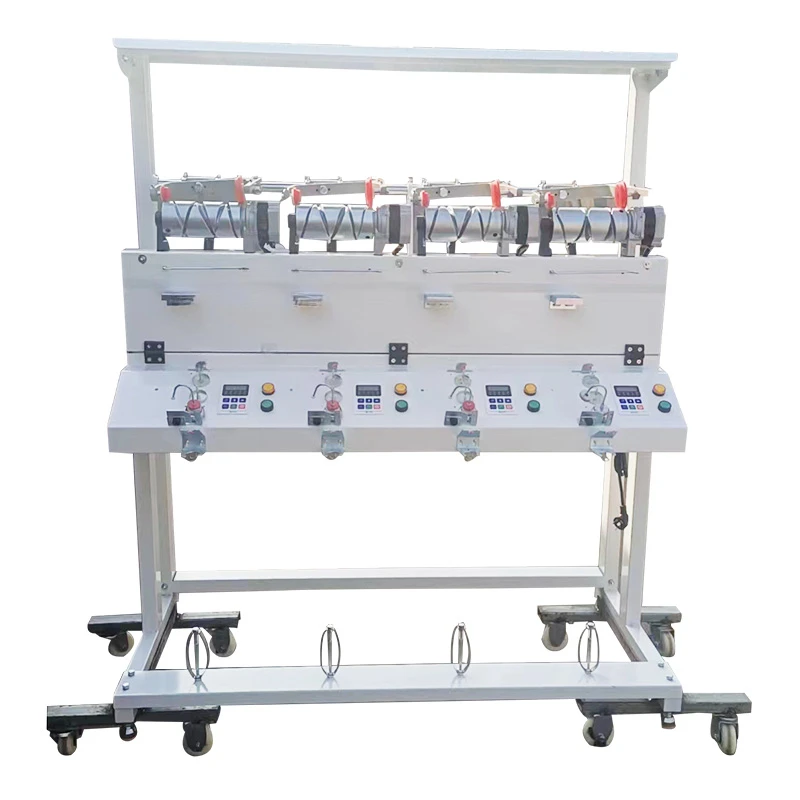 

4Heads Yarn Rewind Machine Winding Machine 4 Cone Down4 Spindles Yarn Sewing Thread Winding Machine