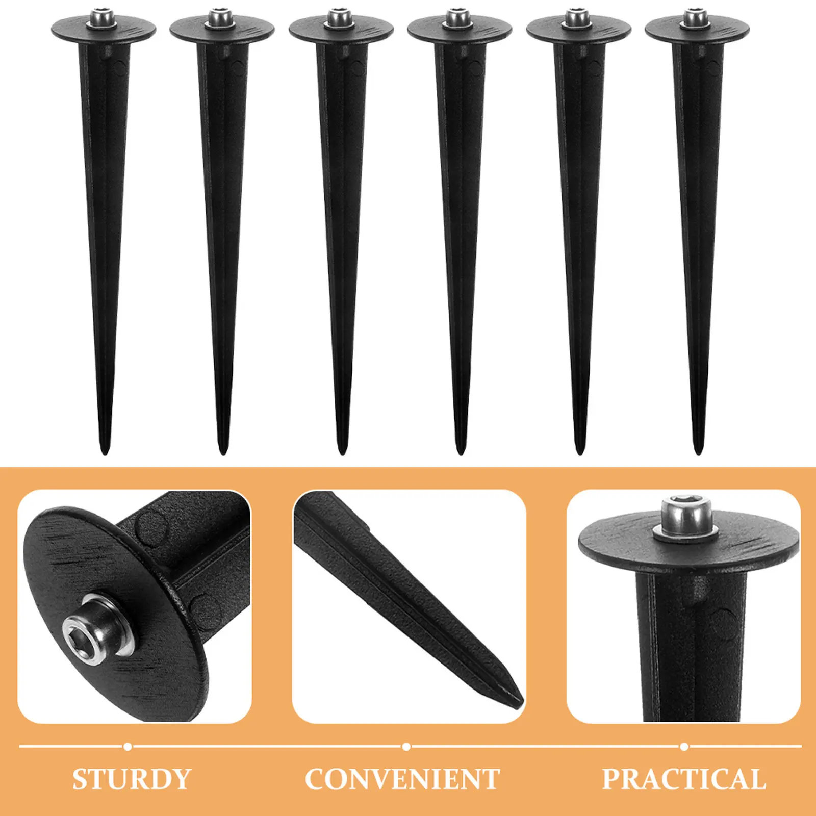 12Pcs Strong Aluminum Solar Stake Lights for Outdoor Garden Lawn Yard Pathway Christmas Lights Wind Resistant Ground Spikes
