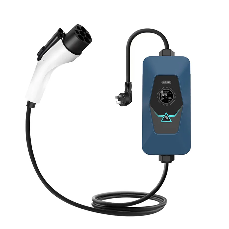 Custom Type 2 Ev Charger 8A~32A EV Charger Home Portable Electric Vehicle Car Charger Cable 7KW Ac 32a 3 Phase