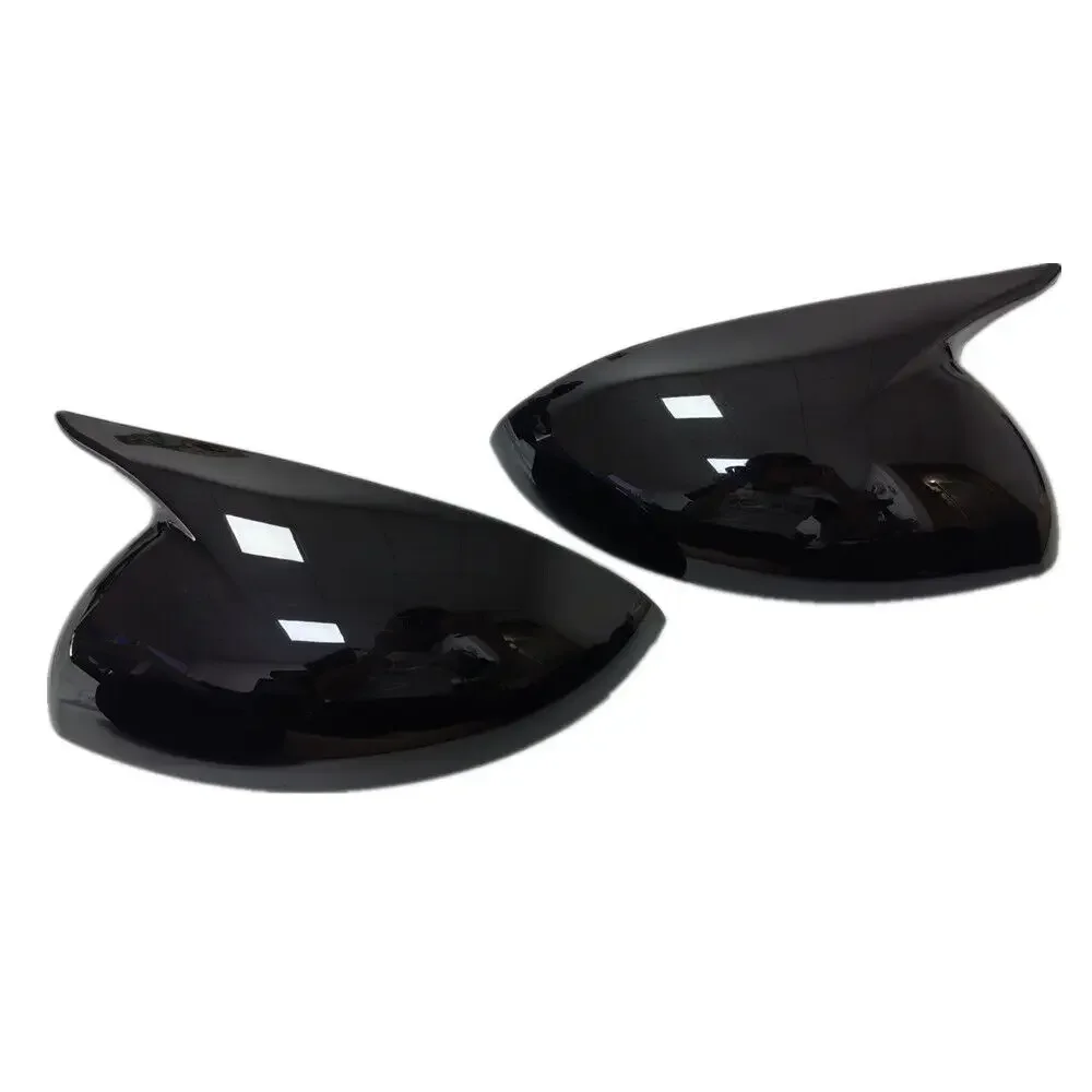 For Dacia Sandero 2021 2022 2023 2024 Car Rearview Side Mirror Cover Wing Cap Exterior Door Housing Shell Trim ABS Carbon /Black