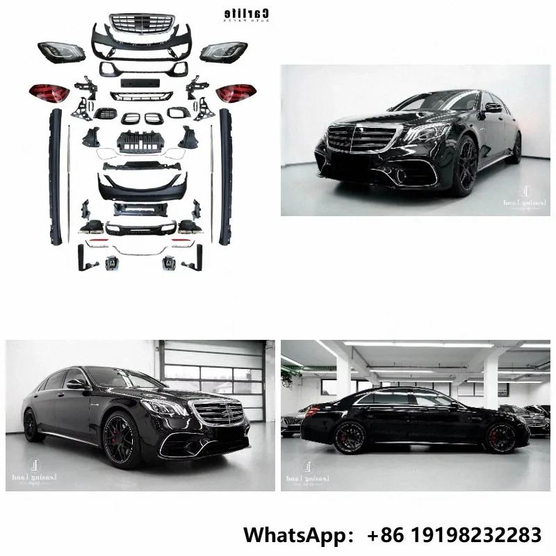 Best Selling Car Bumpers Body Kit for Mercedes S Class W222 2014-2020 Modification to S63 Look Like.