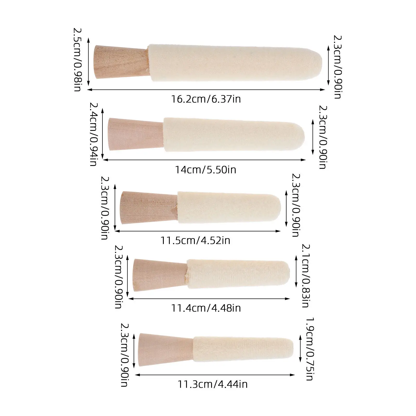 Jewelry Ring Inside Polishing Sticks Reusable Design for Smooth Interior Finish Perfect for Custom Sizing and Detailing