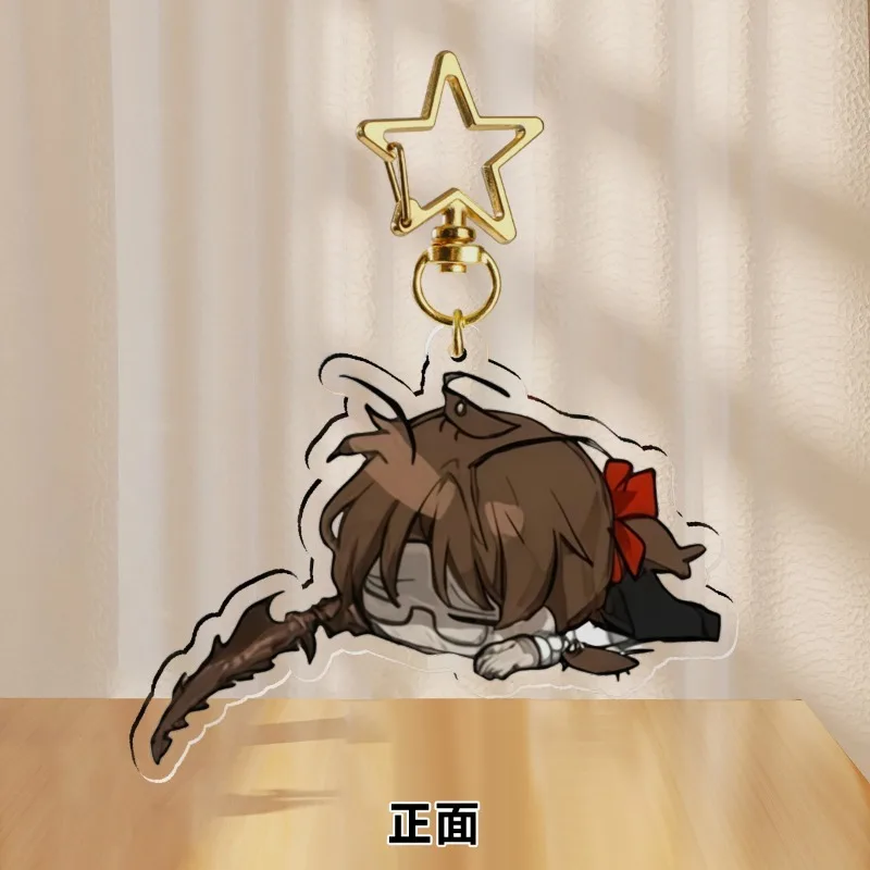 Limbus Company Anime KeyChain ‌Hong Lu Heathcliff Men Key Chain for Women Cartoon Kawaii Figure Acrylic Keyring Pendant Gift