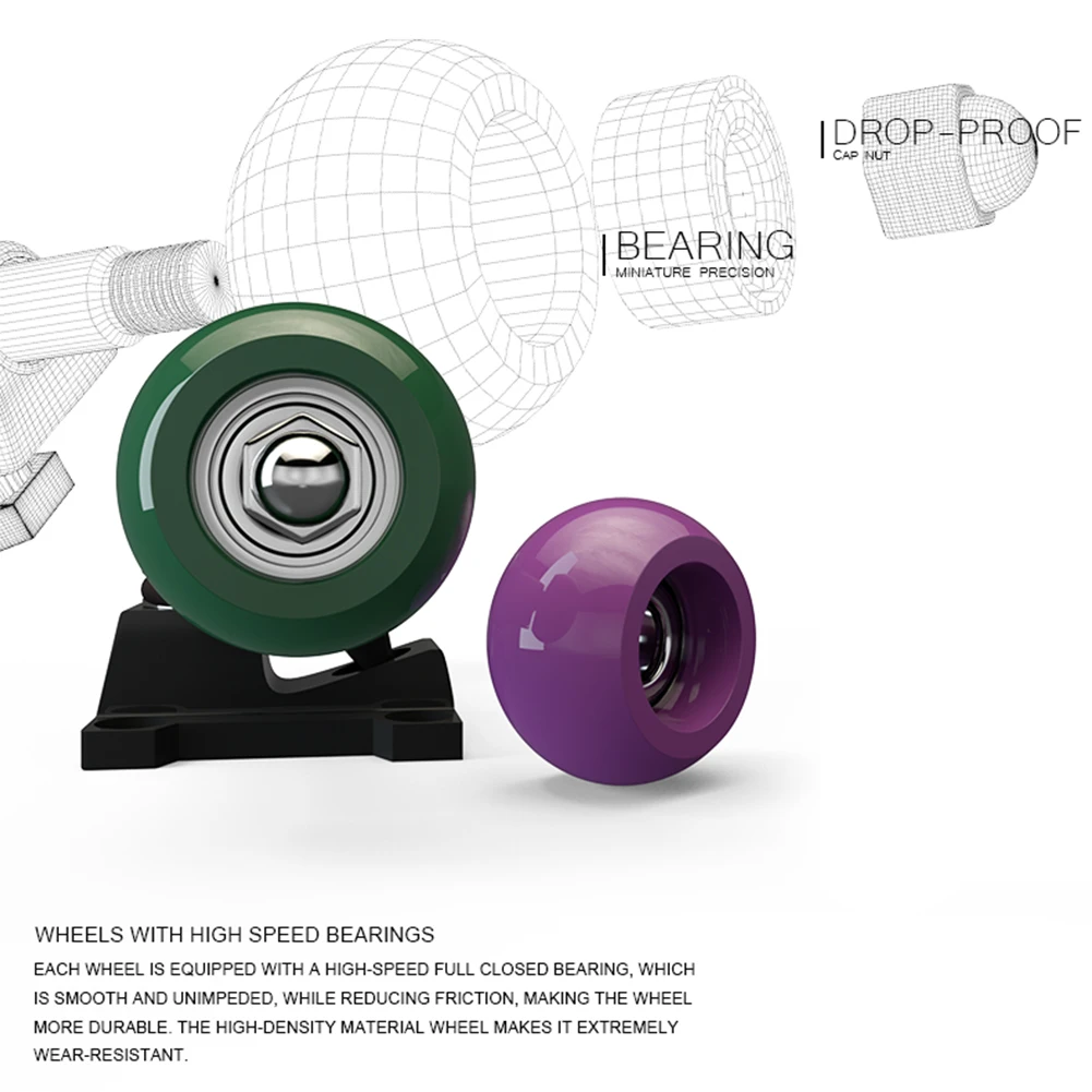 Mini skateboard professionale con dita, tastiera in legno d'acero, novità, giocattolo sensoriale antistress, regalo divertente