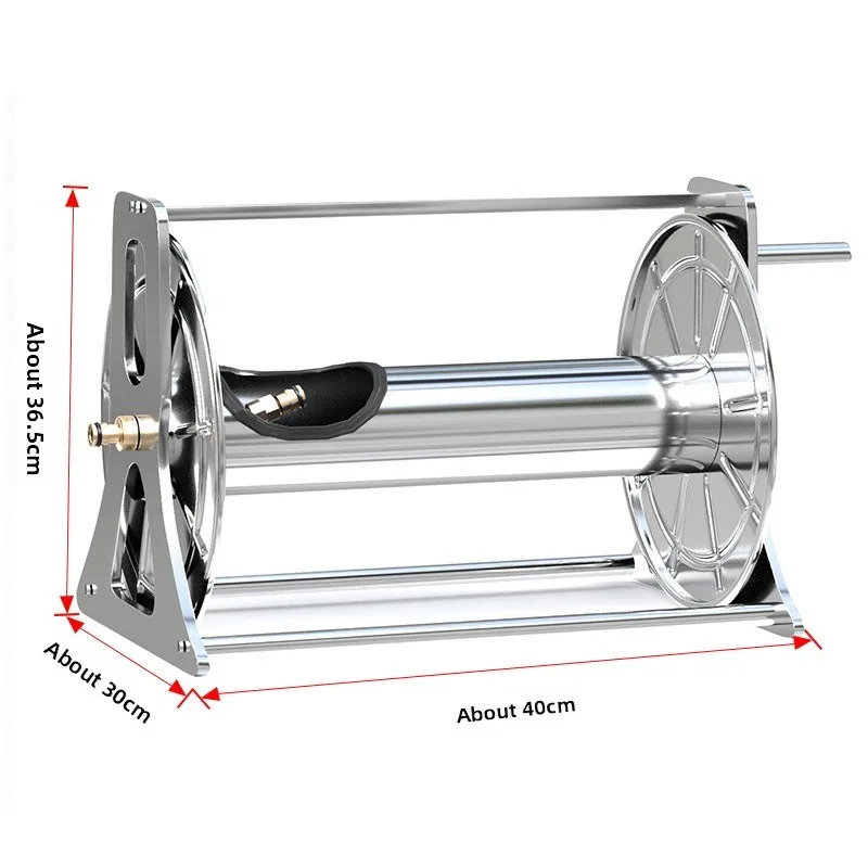 Water gun watering hose, household water storage rack large 100 meters