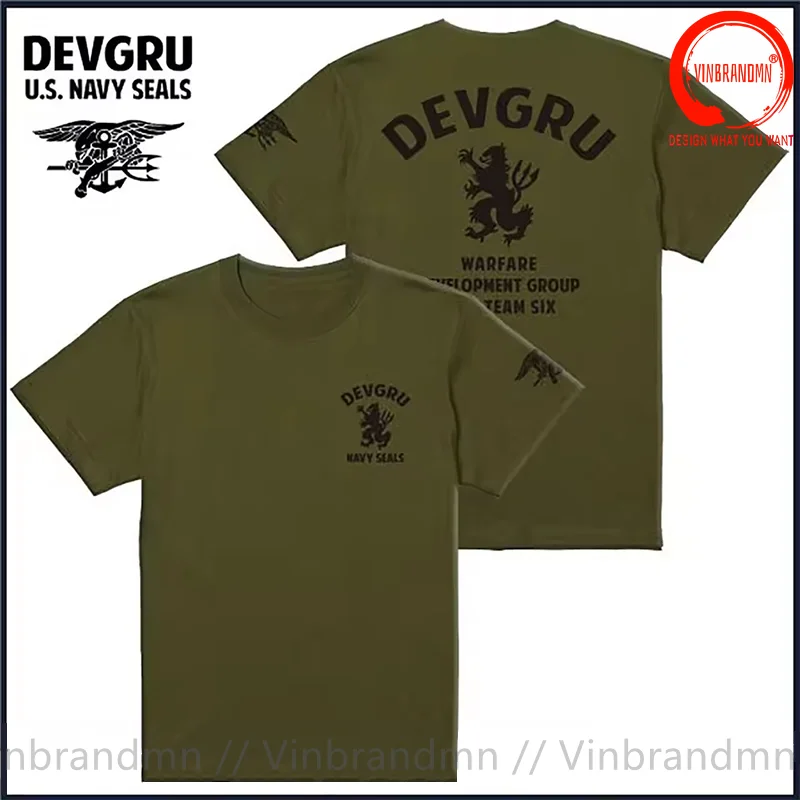 Devgru Navy Seals Team 6 T Shirt Men US Military Army Summer Fashion Casual T-Shirt Men's Streetwear Hip Hop Leisure Tee Shirt