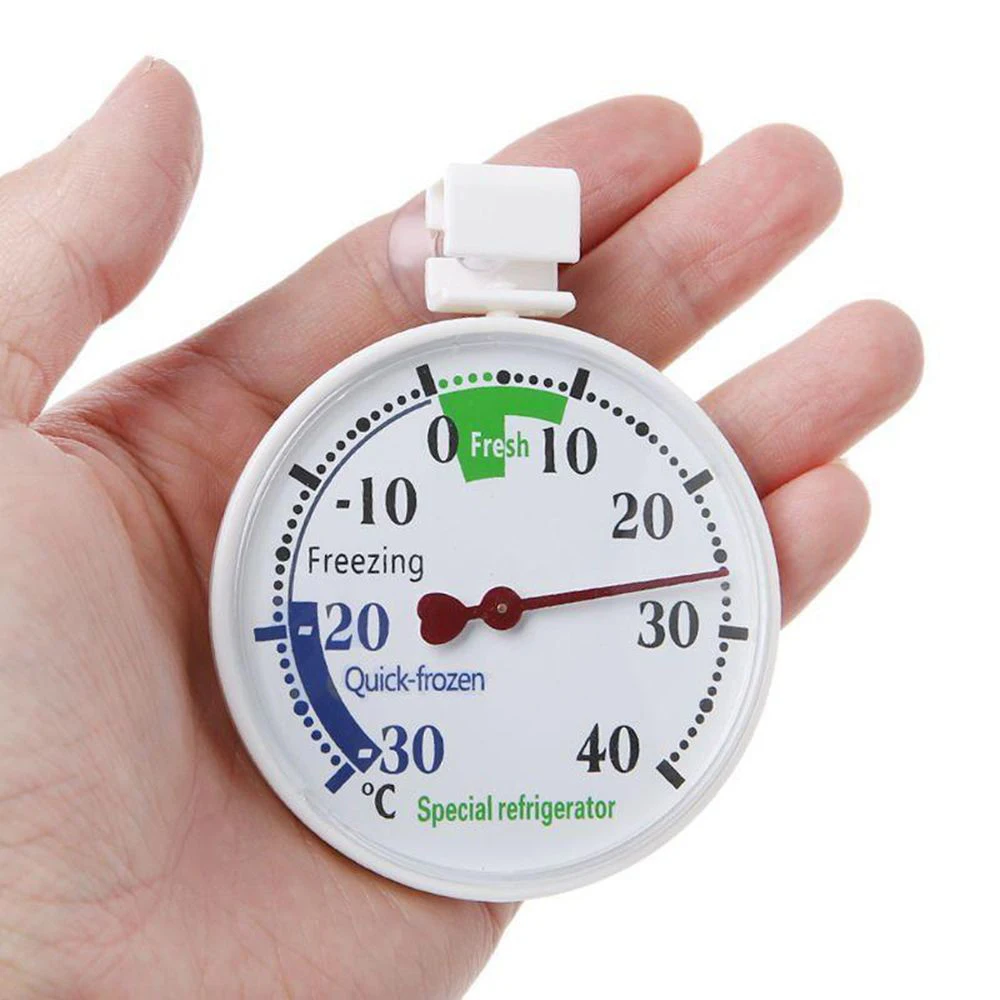 

Refrigerator Freezer Thermometer Fridge Refrigeration Temperature Gauge for Home Kitchen Large Dial Thermometer