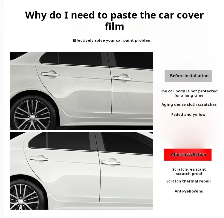 High Gloss Hydrophobic Transparent TPU PPF Paint Protection Film Anti-Yellowing Anti-Scratch Body Diamond Design Self-Healing