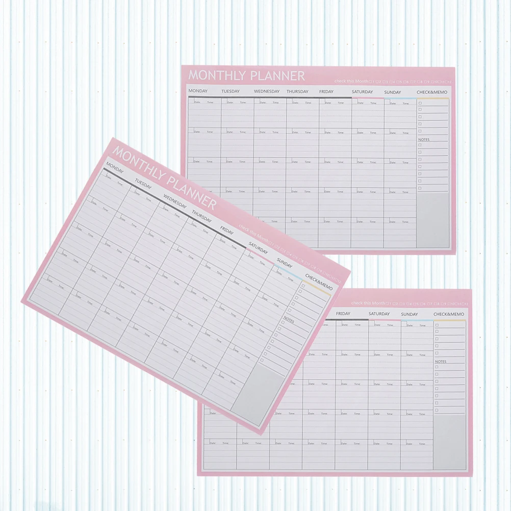 

Journal Notebook Monthly Plan Notepad Pads School Stationery Office