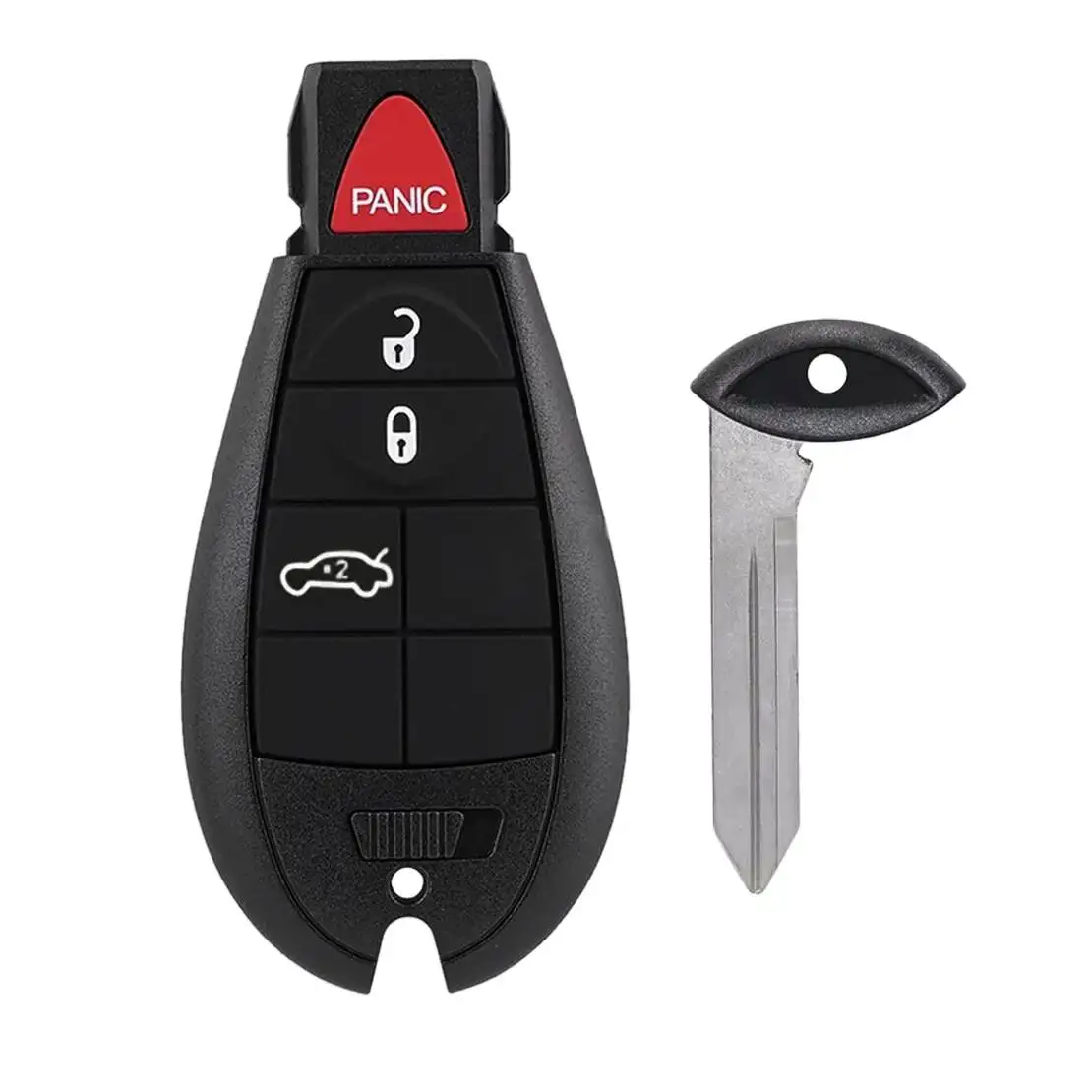 

Remote 3+1 Button Car Key Cover Fob Holder Shell Case Housing Fit for Dodge Ram 1500 2500 3500 Jeep Cherokee