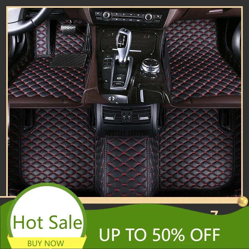 Car Floor Mats For Chirey Chery Fownix Tiggo 7 2016 2017 2018 2019 Custom Auto Foot Pads Leather Carpet Interior Accessories