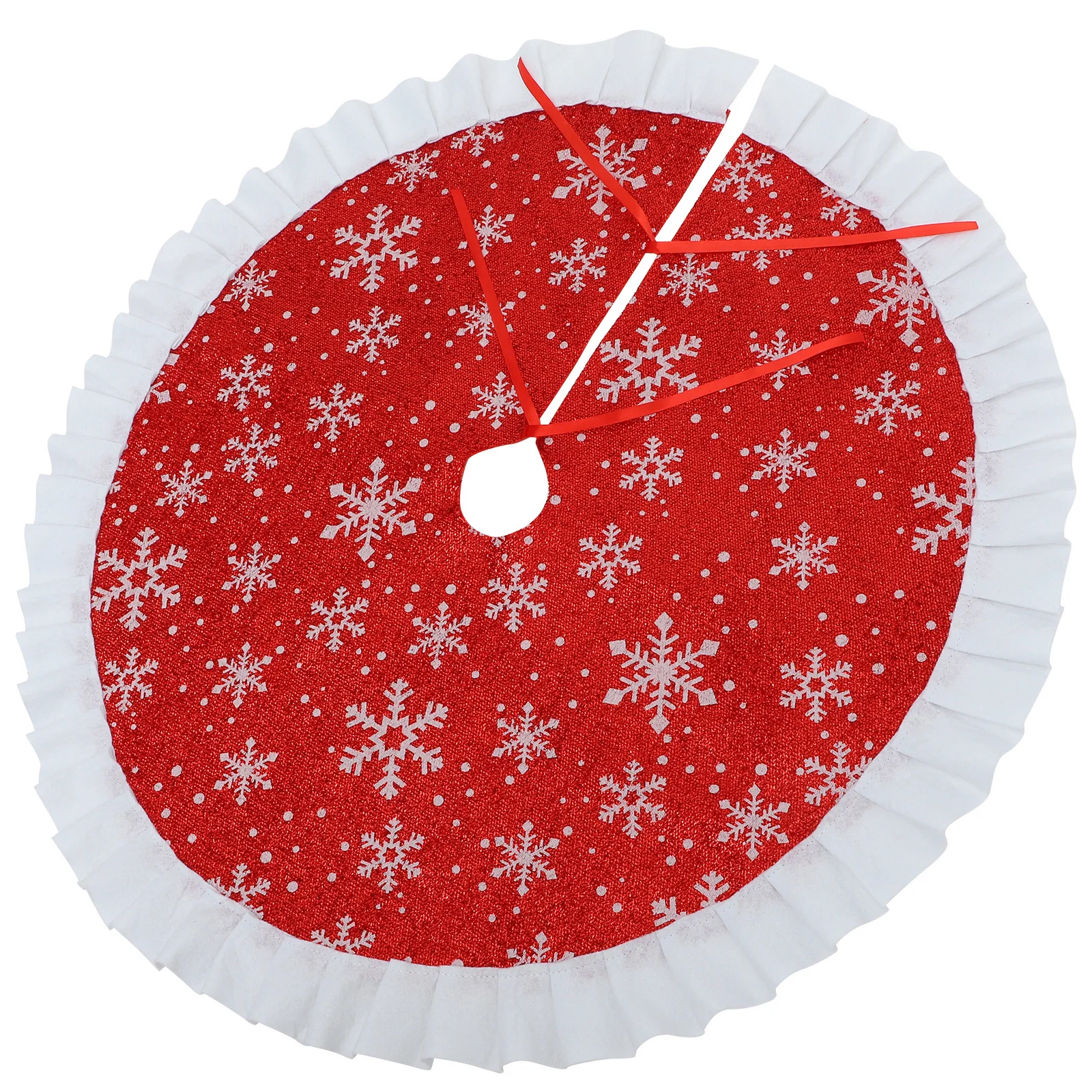 تنورة شجرة عيد الميلاد مقاس 36 بوصة، طباعة أنيقة، قماش غير منسوج عالي التحمل، مثالية لتزيين تحت الشجرة، مركز تسوق منزلي لعيد الميلاد