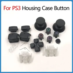 1Set For PS3 Housing Case Button For Sony Playstation3 PS3 Mushroom Head ABXY Key Joystick Full Set Game Part Repair Replace