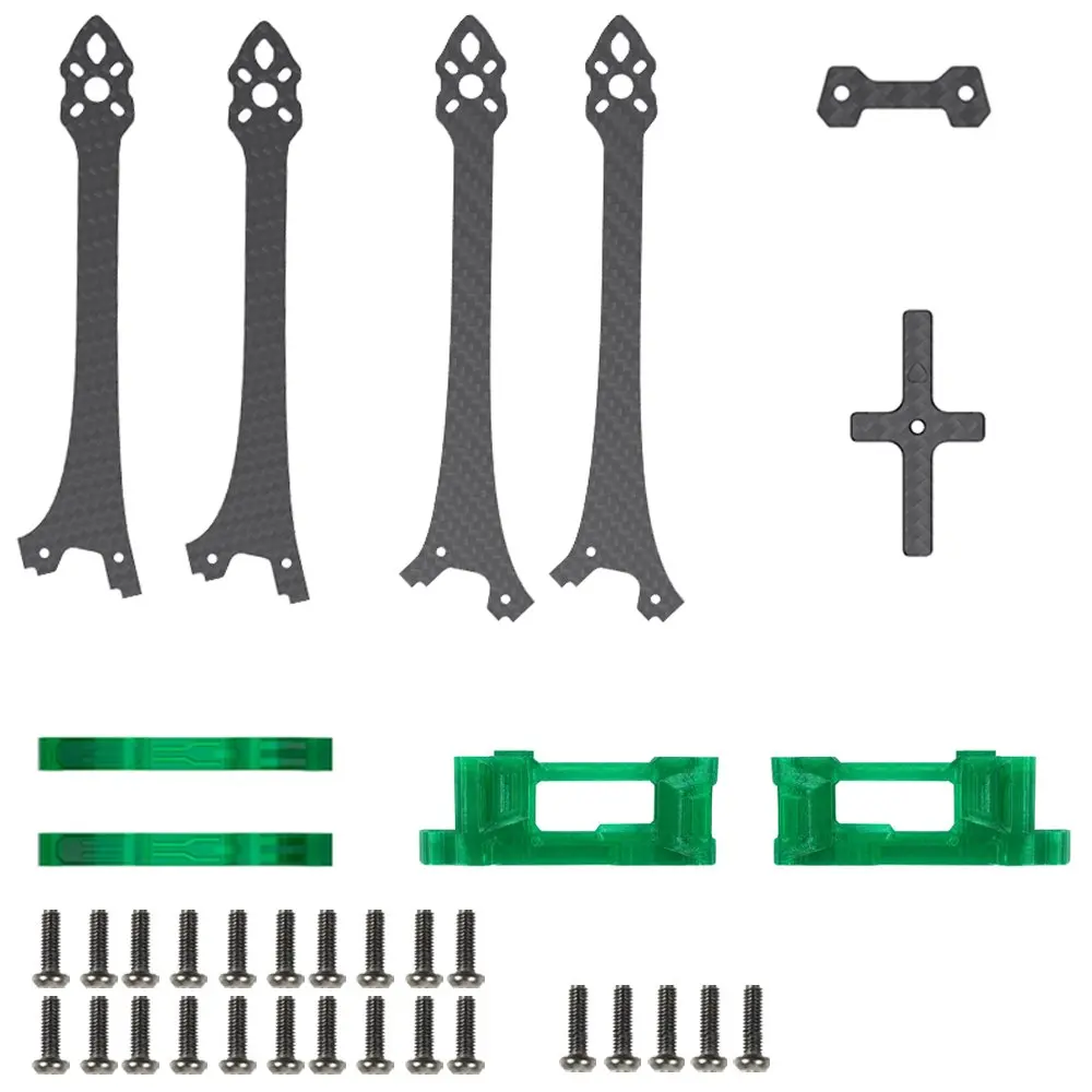 GEPRC MK5D-LR7 GEP-MK5D LR7 7Inch Frame Repair Parts Top Plate/Front Rear Arm/Cross Plate/Heightening Plate/Isolation Printed