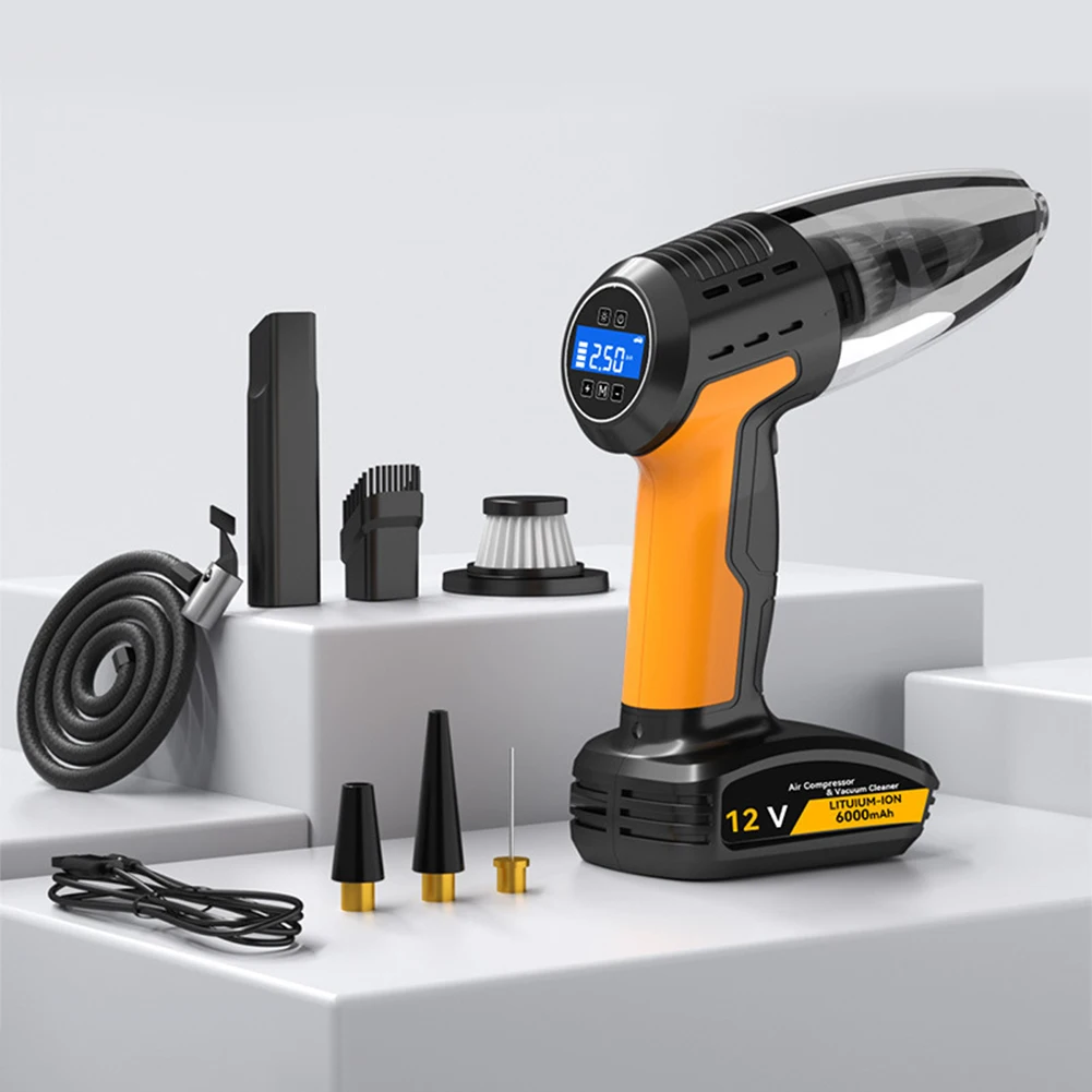 Aspirapolvere per auto pompa ad aria elettrica 4 in 1 aspirapolvere portatile compressore d\'aria ricaricabile aspirapolvere Wireless portatile