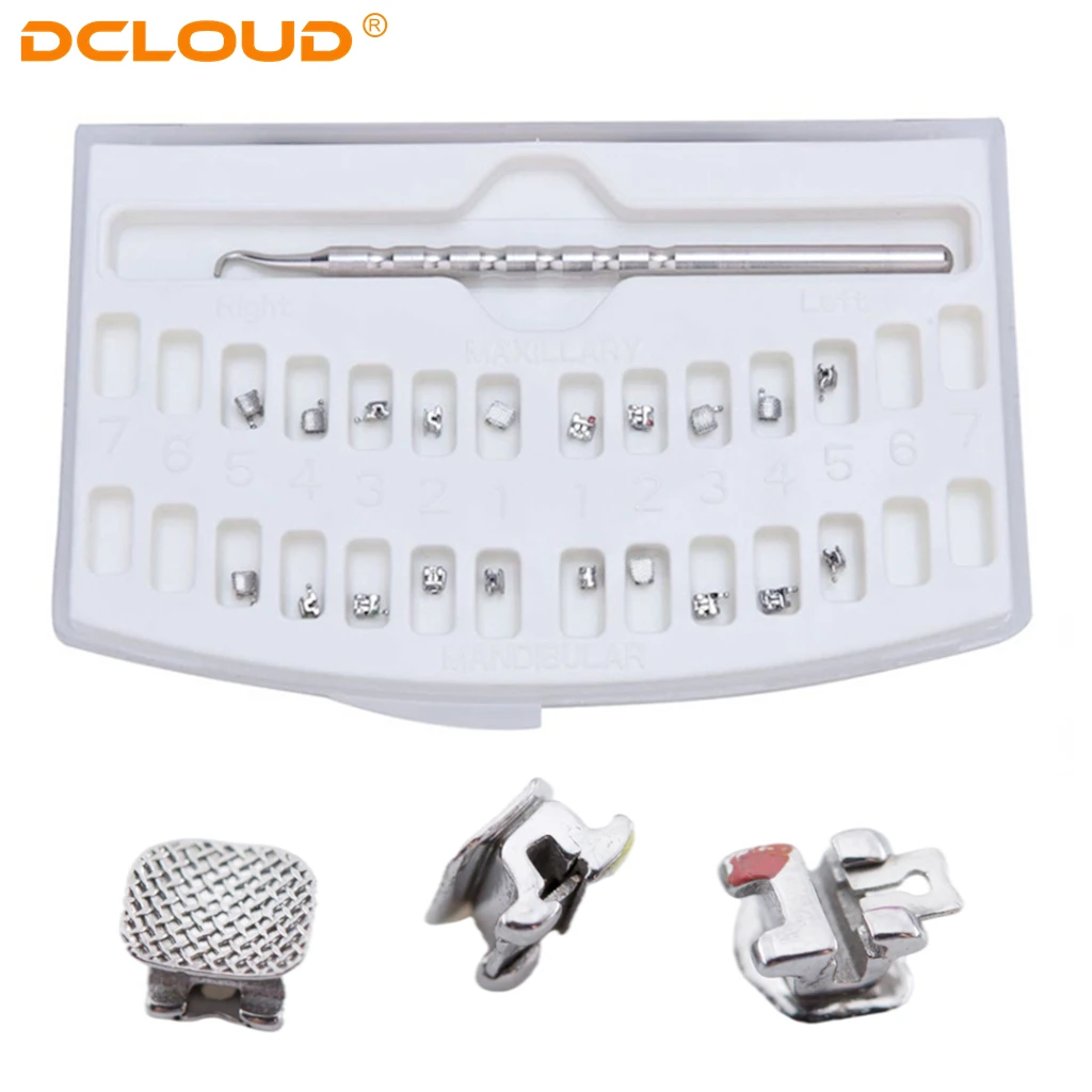 Zahnärztliche selbstligierende Brackets Kieferorthopädische Zahnspangen Passive Active Self Ligating Roth/MBT 022 für Zähne mit Werkzeug Zahnheilkunde Ortho – Detail 6