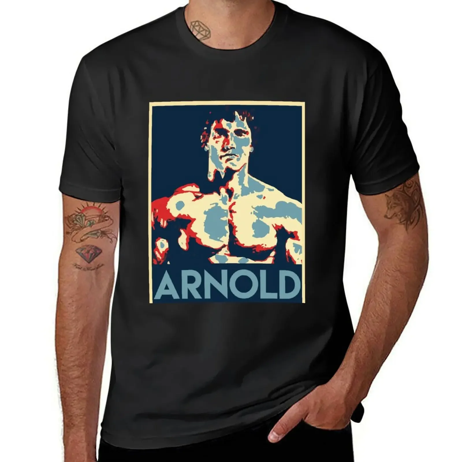 Schwarzenegger 2020 T-Shirt oversized graphic tee cotton graphic tees quick drying quick-drying tee shirts for men