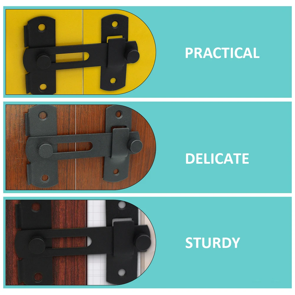 

2pcs Stainless Steel Lock Sliding Gate Buckle Thicken Security Fence Latch Durable Door Latch Lock For Home Garage Barn Door