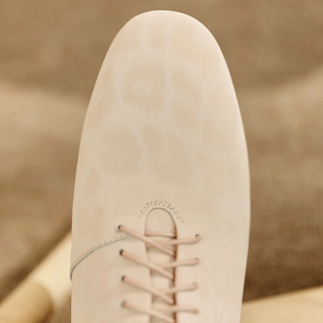 Women\'s leopard cow leather lace-up flats oxfords high quality soft comfortable female four season casual shoes for woman 2025