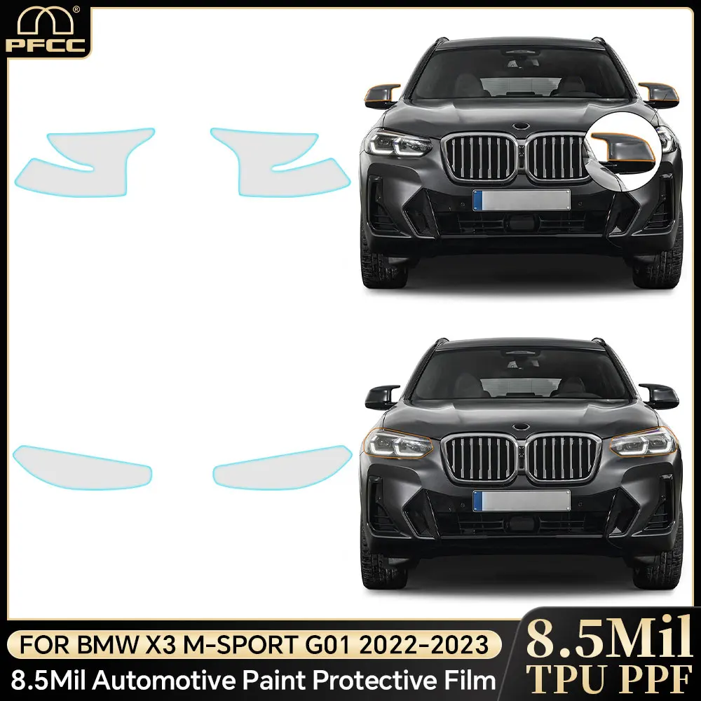

PPF TPU Car Headlight RearView B Pillars Film Paint Protection Anti-scratch Accessories For BMW X3 M-SPORT 2022-2023 Accessories