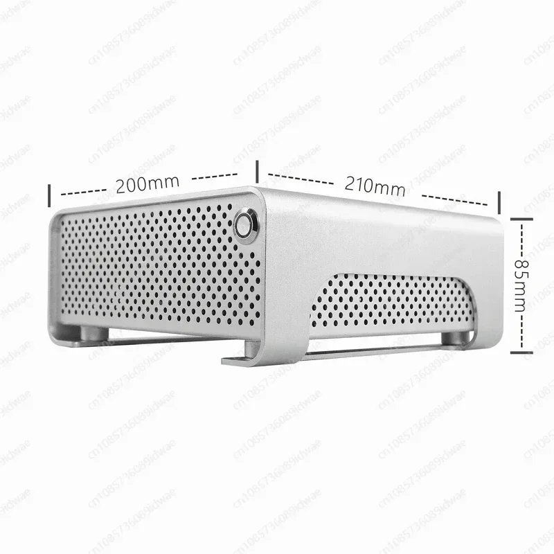 MGP all-aluminum Mini itx chassis, dc-atx power supply DIY desktop ultra-thin horizontal core display small case