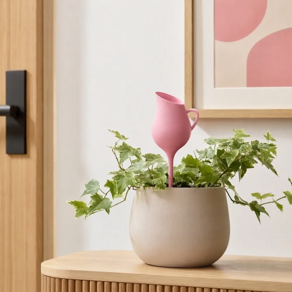 3D Printed Terracotta Self Watering Spikes Watering Can-shaped Plastic Funnel Potted Plant Self-Watering Stakes