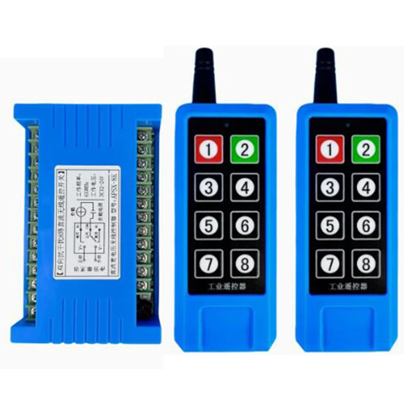 1000m DC12V 24V 8CH 433MHz Relay RF Bidirectional Wireless Remote Control Switch For Motor,Electric door,window, gate, Elevator