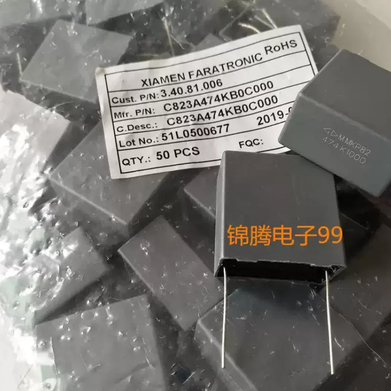 10-100pcs original packaging Farad MMKP82 0.47UF 1000V 470nf 474J non-polar film capacitor p27.5