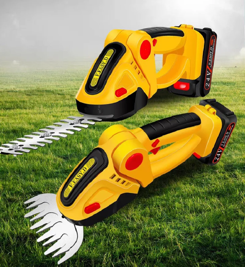 

Электрический триммер для живой изгороди, 24 В, 2 в 1, бытовая газонокосилка, садовые ножницы для куста, садовые ножницы для травы, подходят для батарей Makita