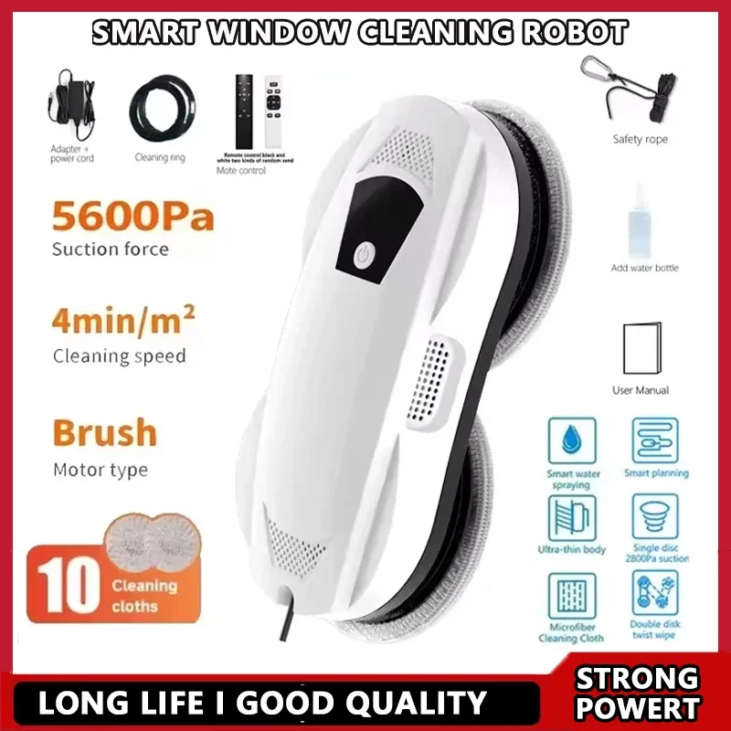

Smart Home Glass Cleaner Robot Window Cleaning Tool for Household Use Efficient New Design Building Cleaning Device