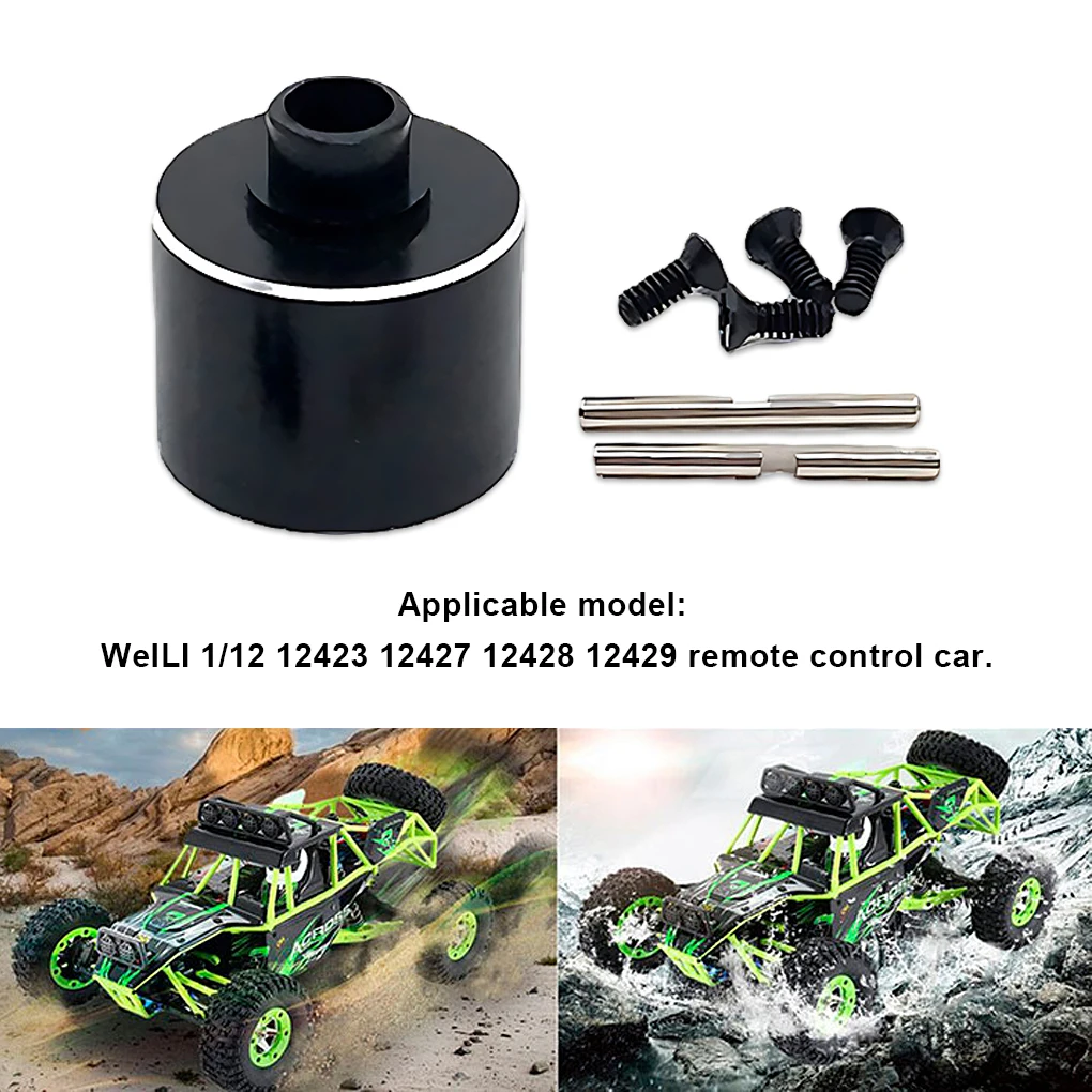 WLtoys Metal RC Front Rear Differential Assembly Gear For 12428 12423 1/12 124017 124019 4WD Off-Road Upgrade Parts with Housing