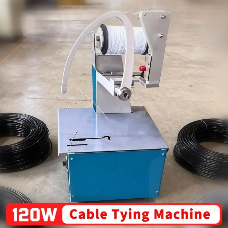 Automatic cable tying machine, elastic rope tying , vegetable packing , hardware wire ，vegetable bundling
