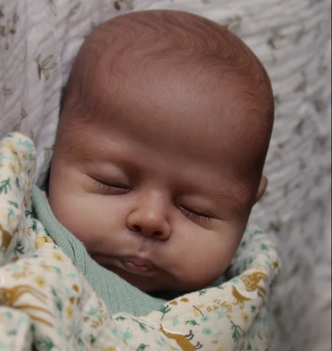 19inch Unpainted Reborn Doll Kit Christopher Unfinished Unassembled DIY Doll Parts with Cloth Body for Artists