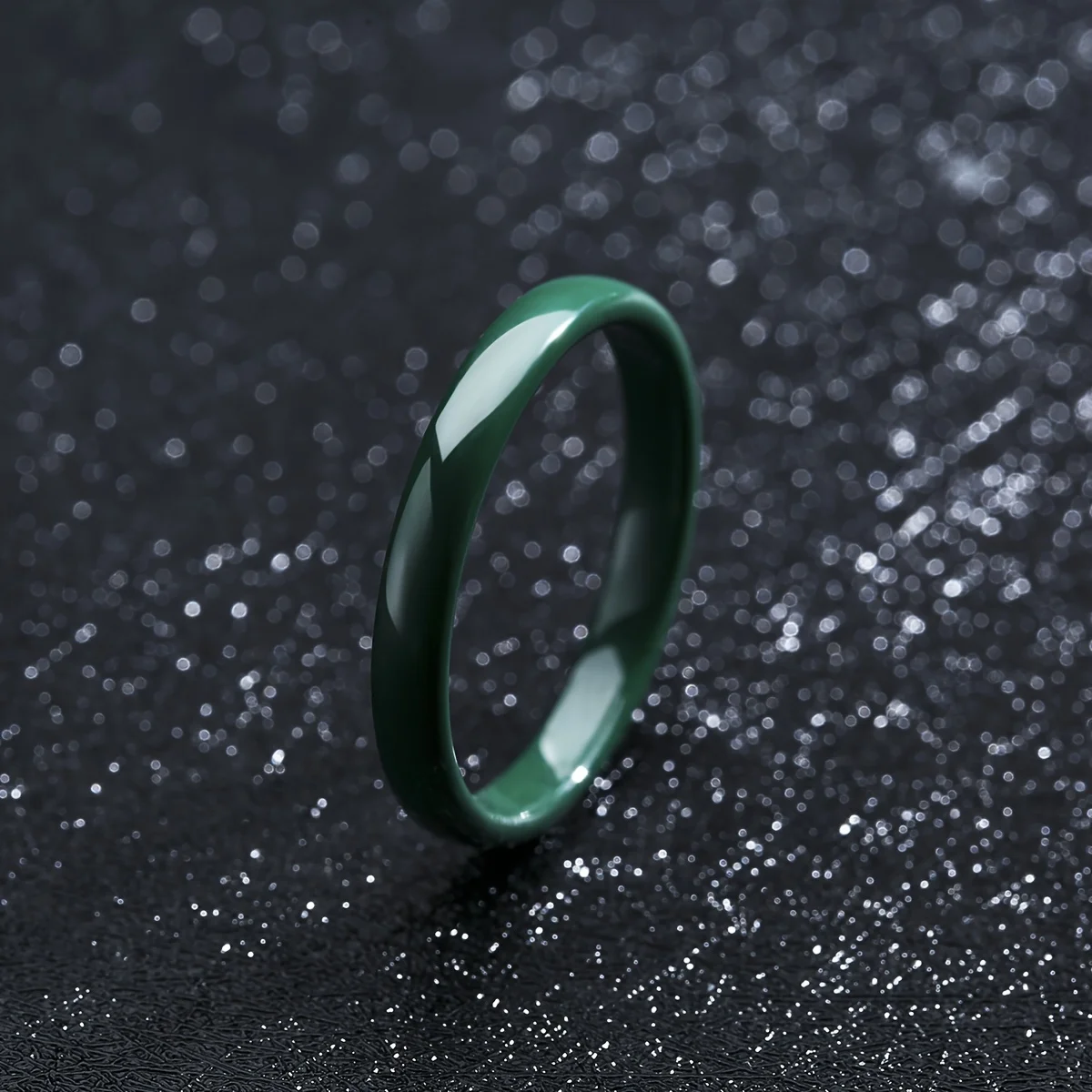 3mm Thin Stackable Ceramic Ring, Minimalist Wedding Band