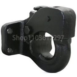 Heavy Duty Rigid Pintle Hook Car Trailer Hook Matte Black Towing Car Towbar RV Parts Camper Caravan Motorhome Accessories