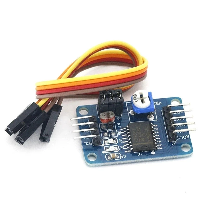 Módulo PCF8591 Módulo de conversión AD/DA, módulo de conversión analógico a digital/digital a analógico, enviar línea DuPont