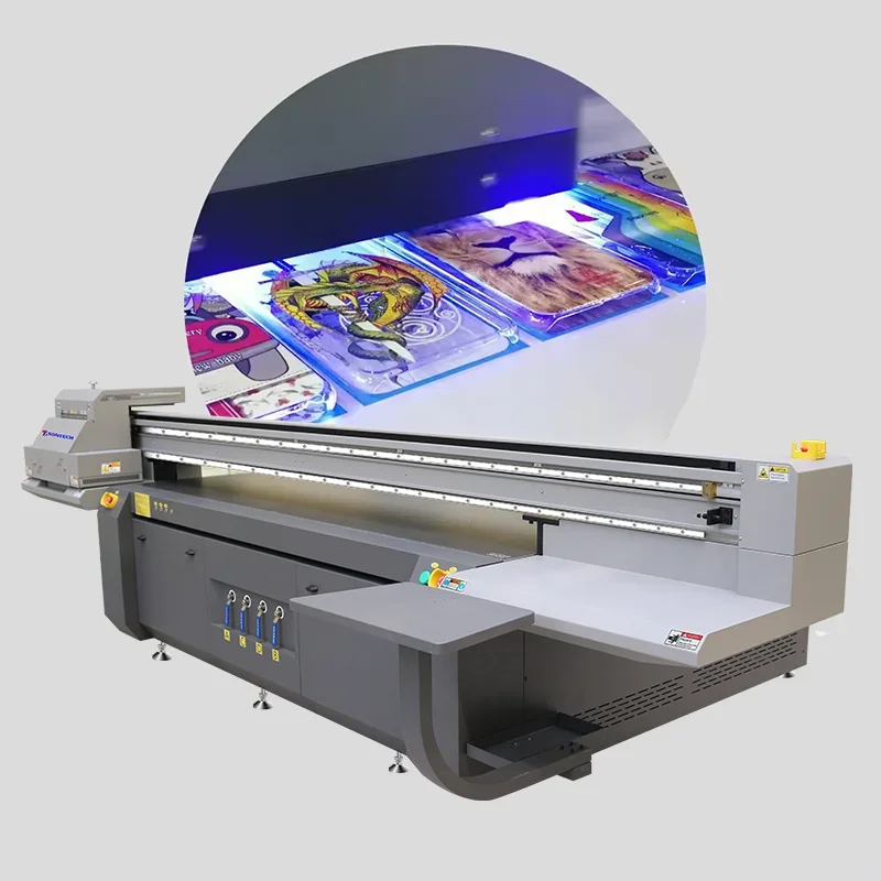 3.2*2Mlarge format UV inkjet printer Iron sheet aluminum plate KT board plastic plate digital printer Tea box Ceramic UV printer