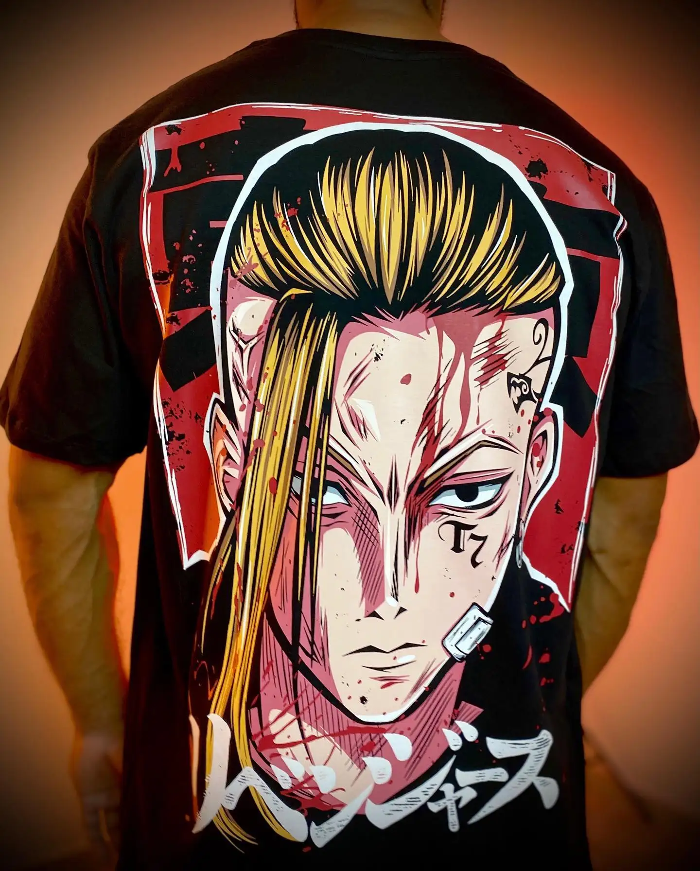 

Popular anime oversized t shirt draken graphic t shirts new fashion streetwear y2k tops short sleeved couples women clothing