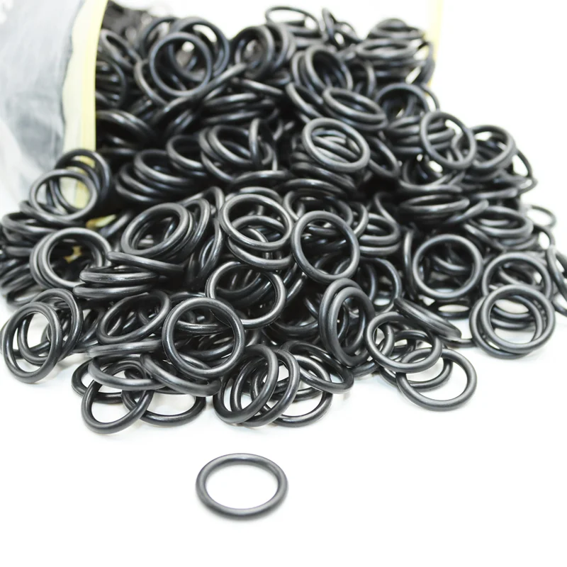 Guarnizione idraulica di tenuta O-ring in gomma CS 1.0/1.5/2/2.4/3/4 mm NBR Nitrile Oring Resistente alla corrosione L'olio Resistenza al calore Rondella di tenuta