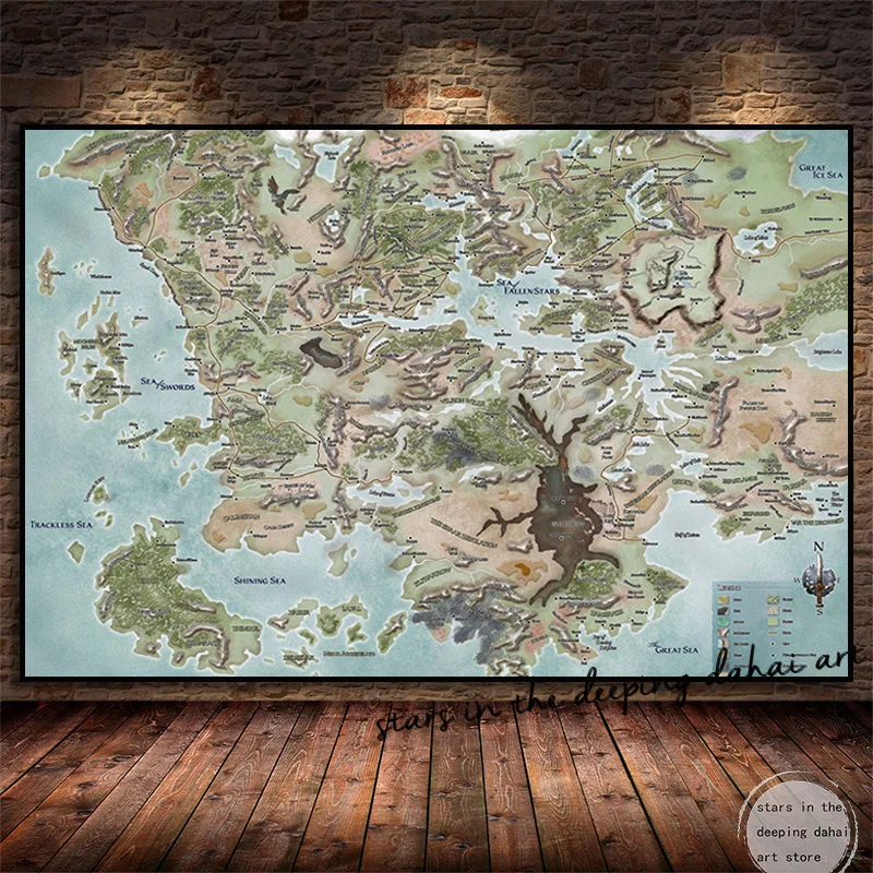 Mappe D&D: L’Arte del Mondo Immaginario per Decorare la Tua Stanza con Stile e Profondità